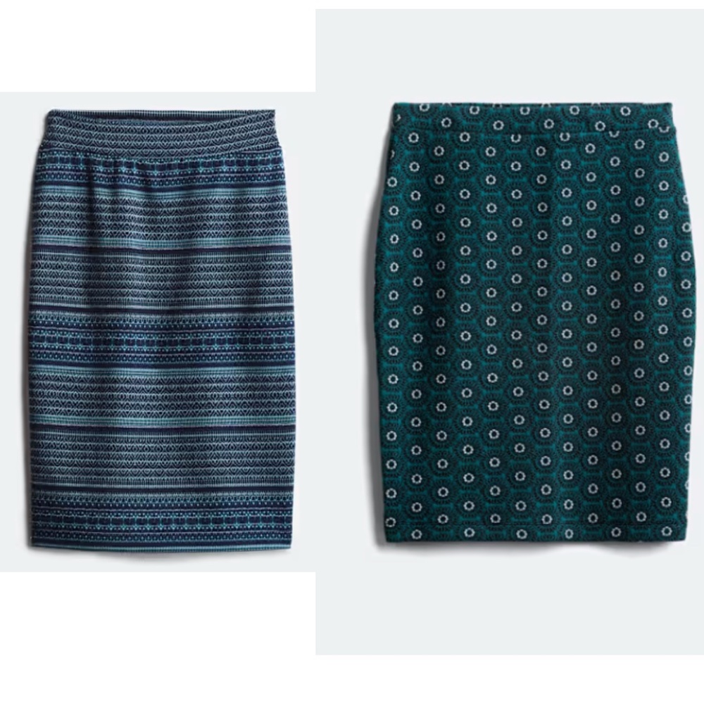 Lot of Two Petite Knit Skirts XSP - Renee C. & Leota